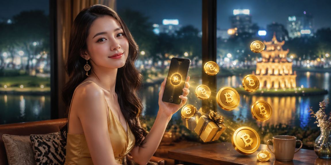 Người dùng Hà Nội nhận tiền thưởng đăng ký tại quán cà phê – trải nghiệm v200 trên điện thoại