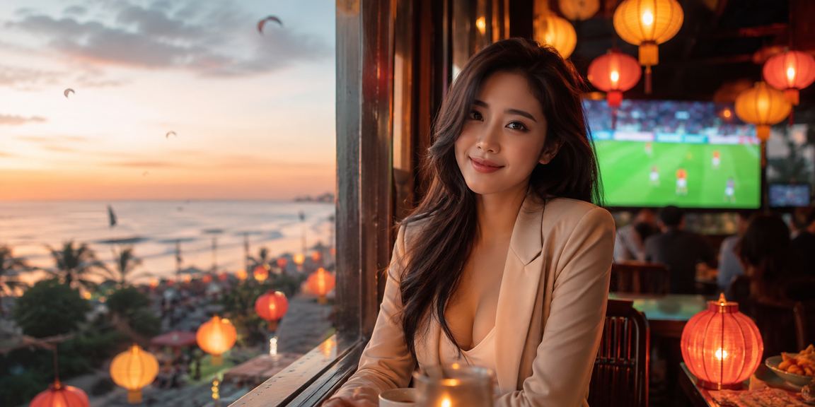 Người dùng Hội An xem kèo bóng đá buổi sáng tại quán cà phê – trải nghiệm v200 trên điện thoại